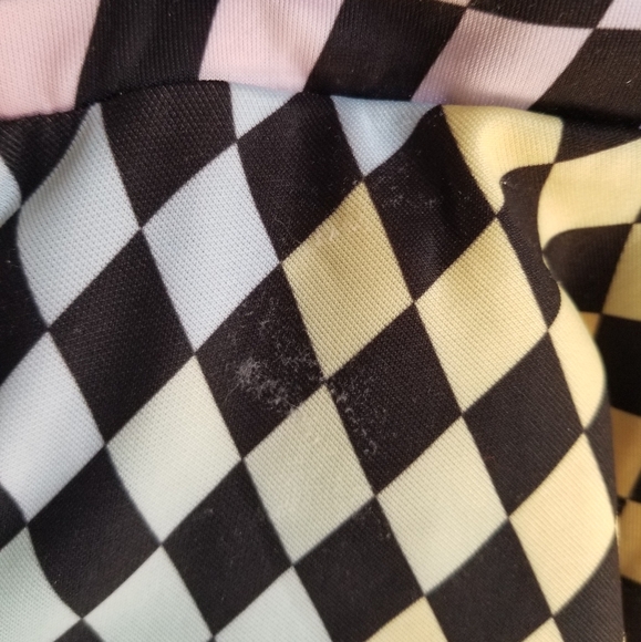 Hot Topic Women's Skirt Small Rainbow Pastel Black Checkered Mini **CLEARANCE** - Picture 5 of 7